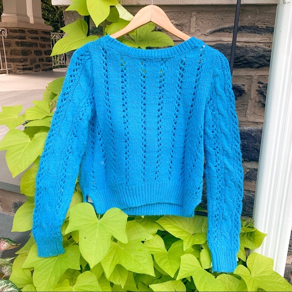 Hollister Bright Aqua Knit Sweater - Picture 5 of 5